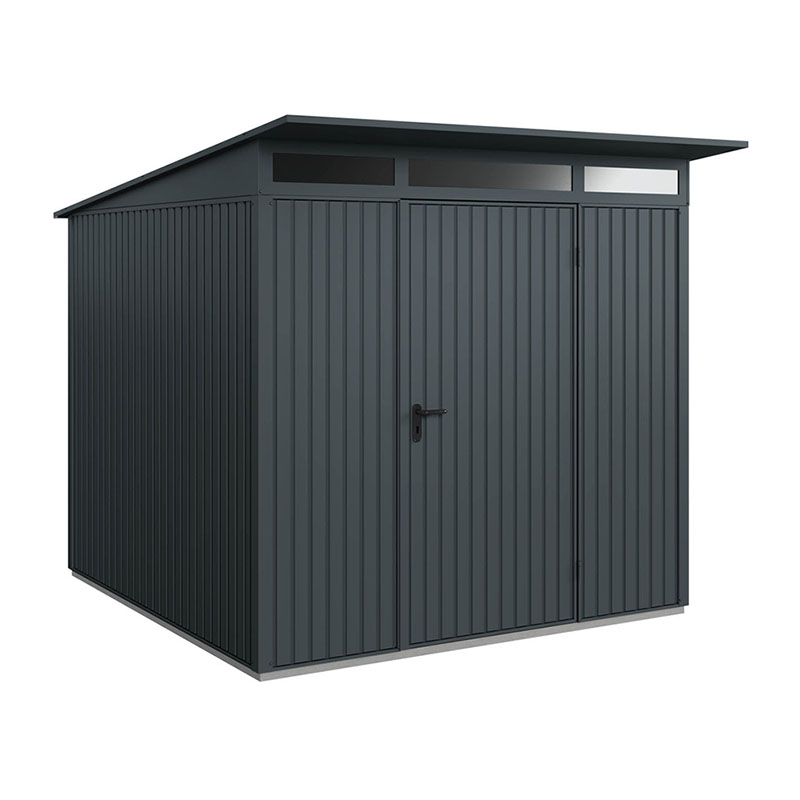 Hörmann Berry-Gerätehaus Classic-P, Typ 2 mit Pultdach, B 247,9,  H 232,3, T 283,4 cm, Anthrazit