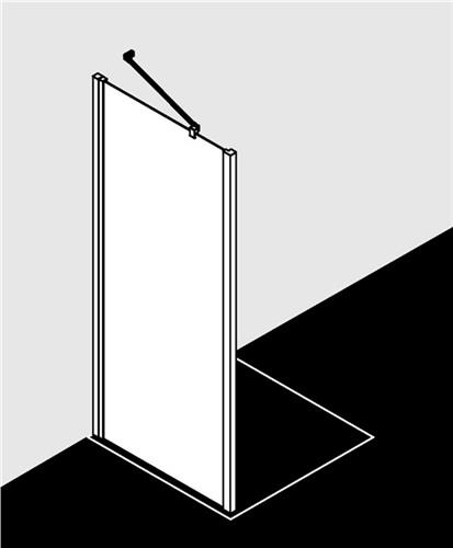 delphis unic Seitenwand LI TWD a DuWa. 2000x875-900mm ESG kl si mg
