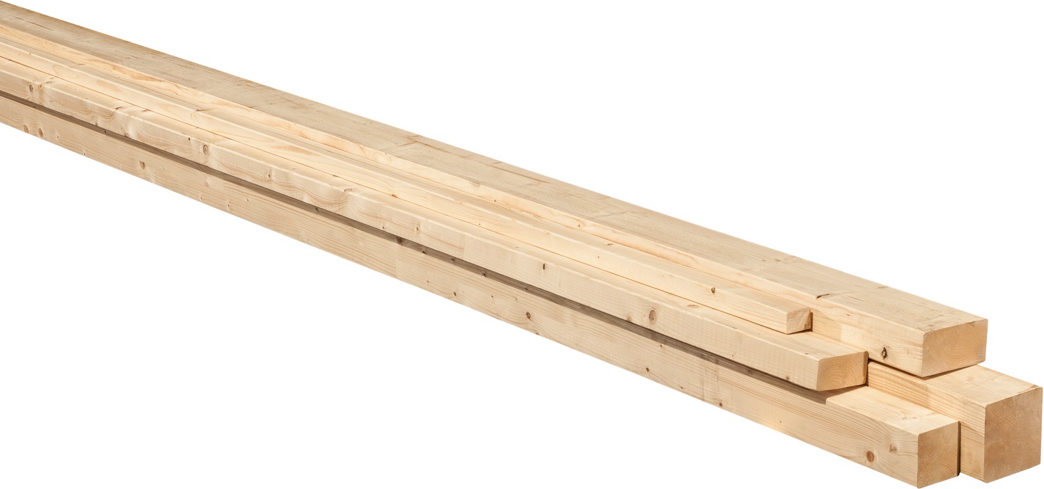 Konstruktionsvollholz Fichte NSI ungezinkt nach DIN 1052/A1. 60x200mm. 5m