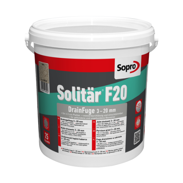 Sopro Solitär F20 Drainfuge Pflasterfugenmörtel 25kg