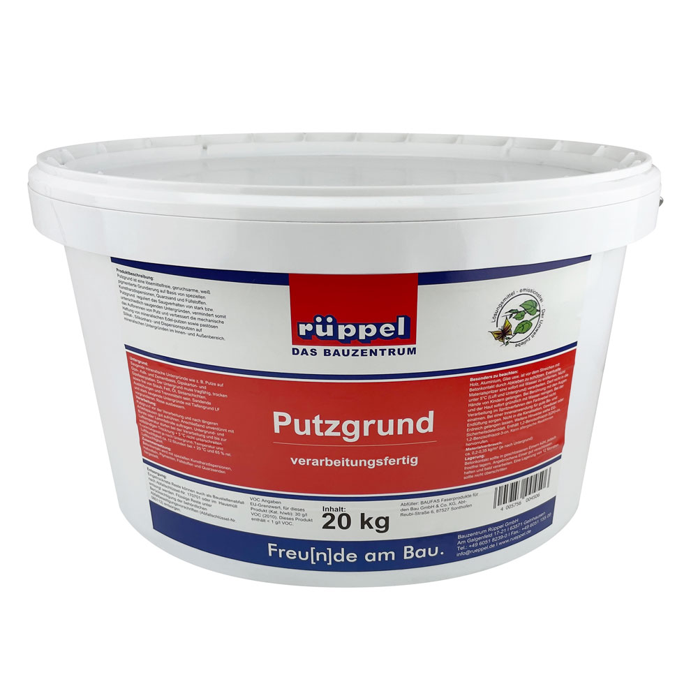 Rüppel Putzgrund weiß 20kg verarbeitungsfertig