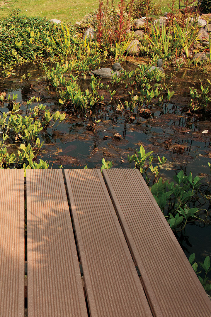 WPC light Holz im Garten - Rüppel4Home