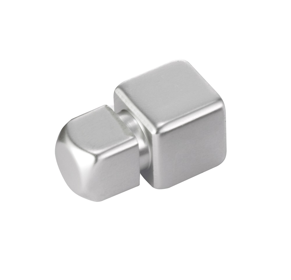 Ceratec Quadratprofil Eckstück 7 mm Edelstahl-Optik natur