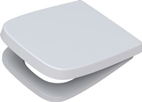 delphis living WC-Sitz mit Deckel eckig mit Steckbefestigung weiß
