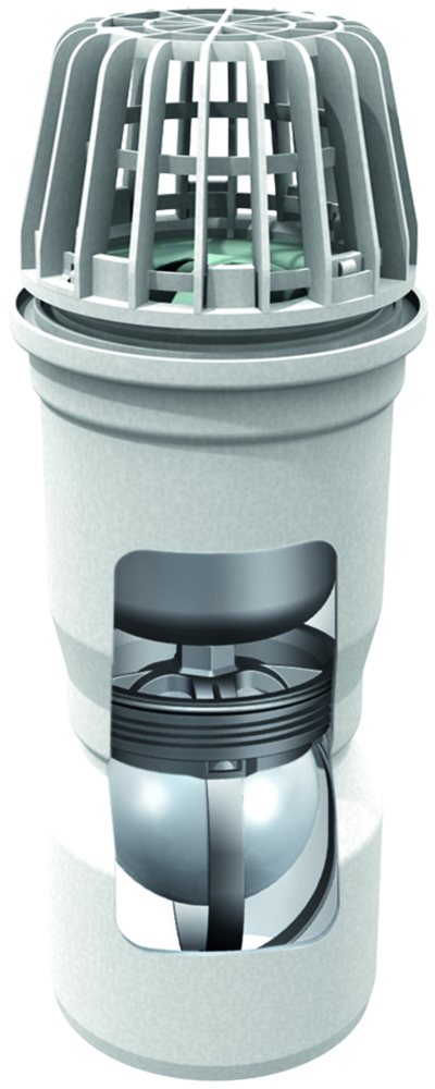 ACO Rückstauverschluss DN 100 für Lischa Mit Laubfang Und Geruchsverschluss