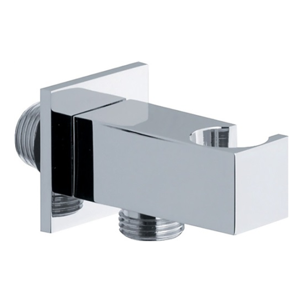 delphis unic Wandanschlussbogen eck a M inkl. Handbrausehalter chrom