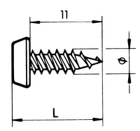 Reca Norm ACP Schnellbauschraube für Profilverbinder 3,9x13mm 1000 Stück