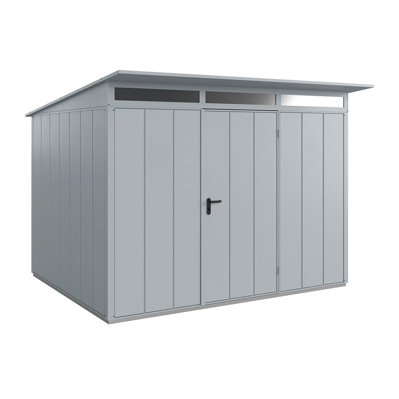 Hörmann Berry-Gerätehaus Modern-P, Typ 3 mit Pultdach, B 312,7, H 232,3, T 283,4 cm