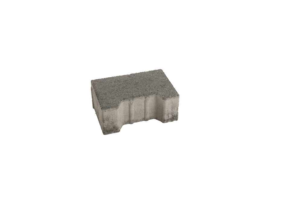 Plötner DT-Verbundpflaster Abschlussstein gefast grau 8cm