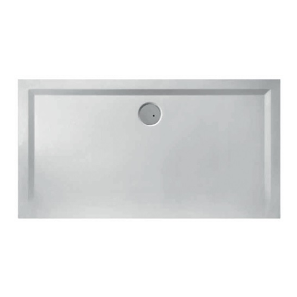 delphis unic Rechteck-Duschwanne Mineralg. m AR 800x1200x30mm we