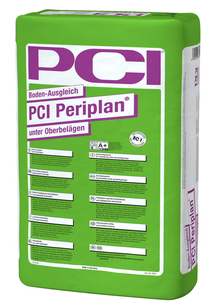 PCI Periplan Boden-Ausgleich grau 25 kg Sack 3743