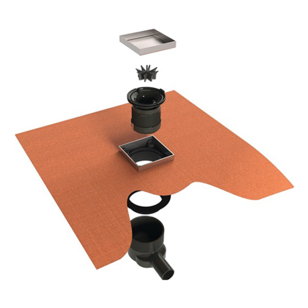 delphis Bodenablauf Abdeckung befliesbar