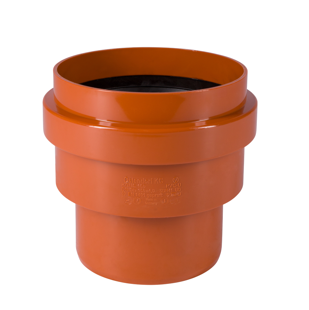 PVC Übergang auf Ton-Spitzende DN 160