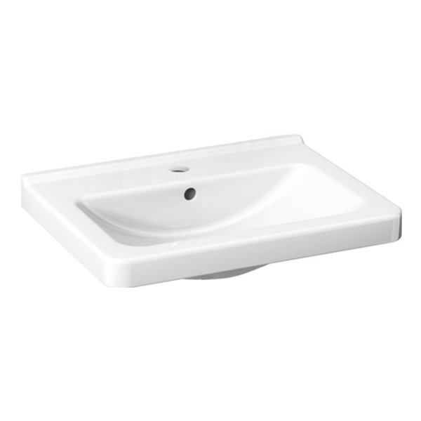 delphis unic Waschtisch 1 HL m ÃœL 650x485mm weiß delphisClean