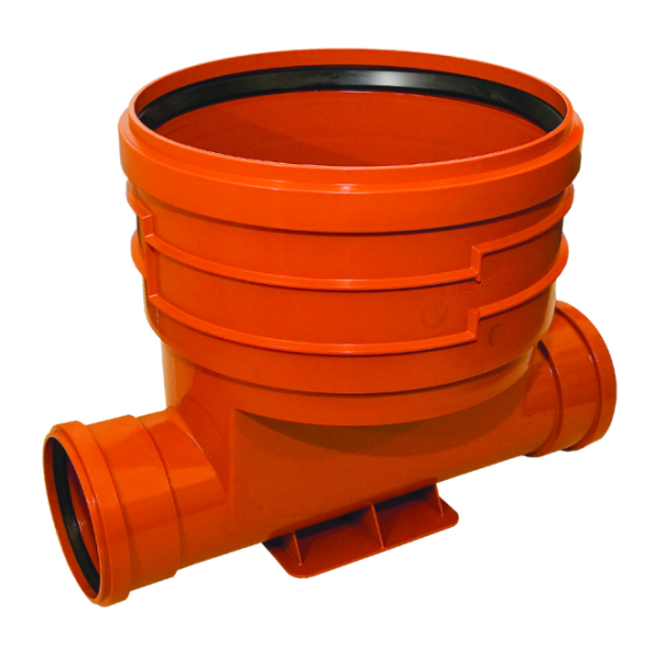 Ostendorf Kunststoffe PP Schachtboden DN 400 gerade mit 2 Anschlüssen DN 150