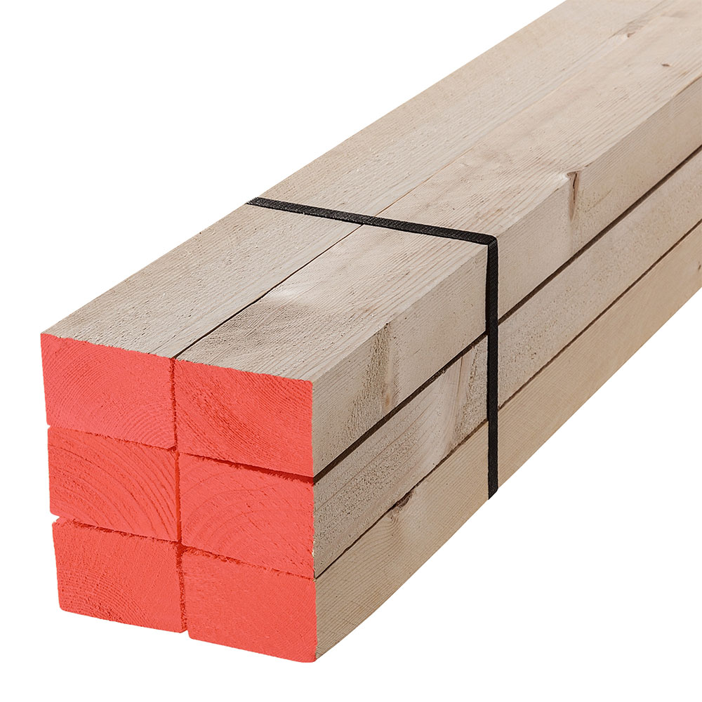 Latten CE/S10 sägerau, roh, getrocknet, gestempelt 40x60mm, 4m