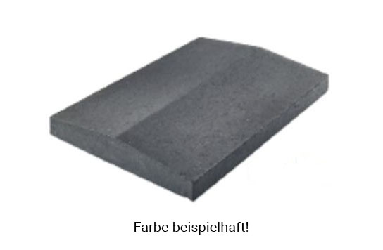 Rünz & Hoffend Abdeckplatten Satteldach Anthrazit 49 x 25 x 3,5-5,5cm