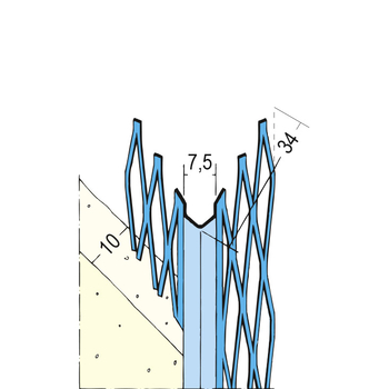 Rüppel Kantenprofil Innen verzinkt Stahlblech PD 10mm