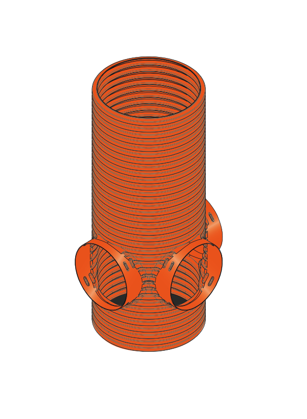 Fränkische Rohrwerke opti-control Schacht ohne Sandfang 80cm DN 315 35cm