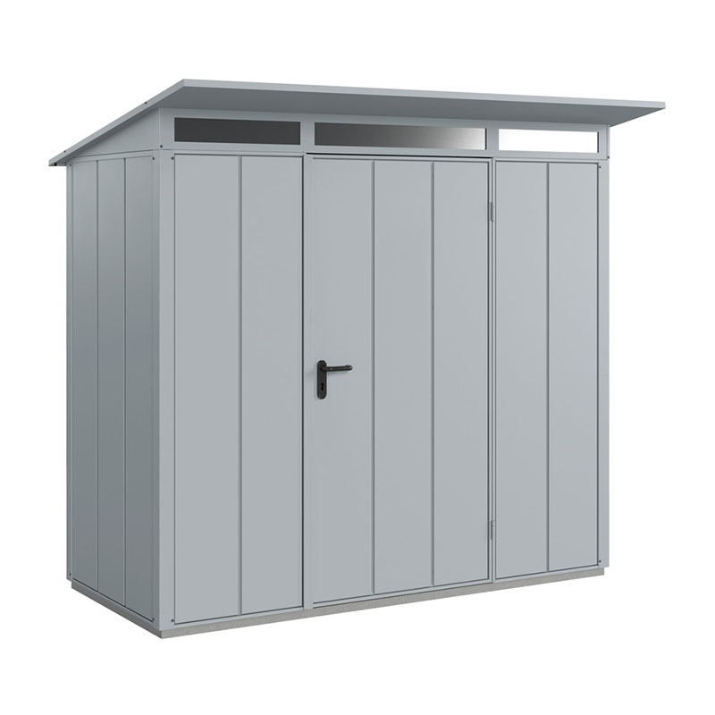 Hörmann Berry-Gerätehaus Modern-P, Typ 1 mit Pultdach, B 247,9, H 228,6, T 153 cm