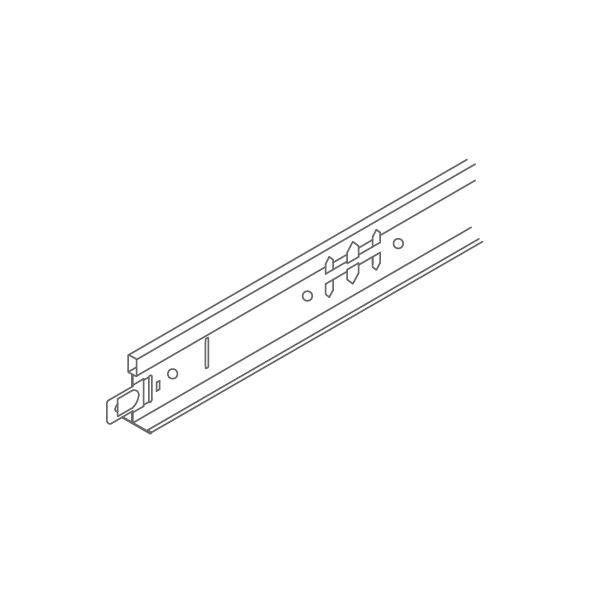 OWA Tragprofil Nr.45 3750 mm Breite 24 mm Farbe weiß