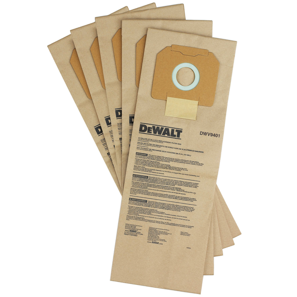 Papier-Staubbeutel DWV902M/L (5 Stück) DEWALT