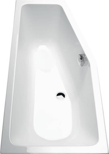 delphis living Acryl-Raumsparwanne Vers. li 1600x700x420mm Nutzi 120 l weiß