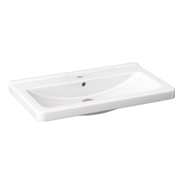 delphis unic Waschtisch 1 HL m ÃœL 850x485mm weiß delphisClean