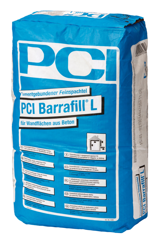 PCI Barrafill L hellgrau Zementgebundener Feinspachtel 25 kg Sack 1340