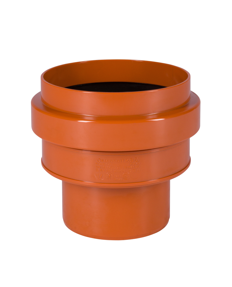 PVC Übergang auf Ton-Spitzende DN 125