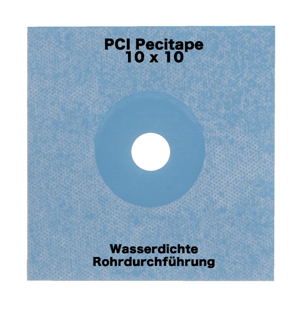 PCI Pecitape 10x10 cm blau 1015 zum Eindichten von Rohrdurchführungen
