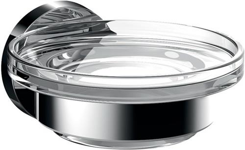 delphis living Seifenhalter Glasteil klar chrom