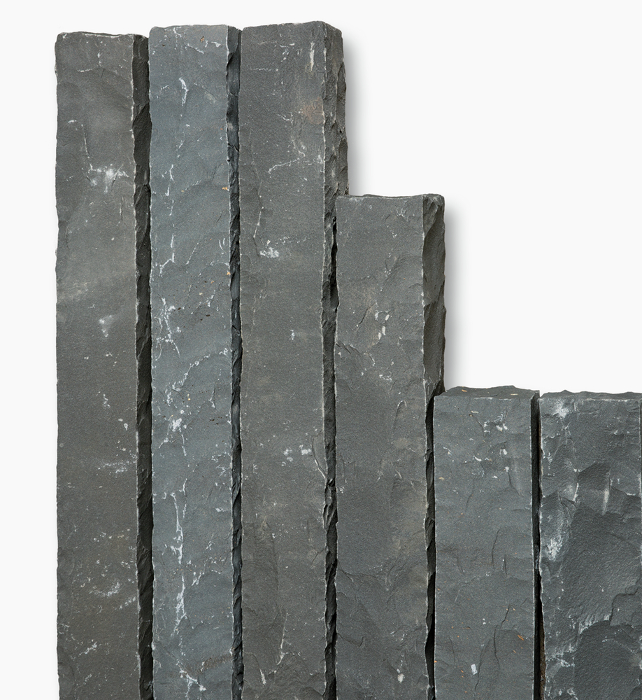 Seltra Naturstein Palisade Sanoku Basalt anthrazit schwarz 75x12x12cm