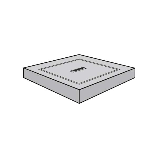 Fränkische Rohrwerke opti-control Abdeckung mit Arretierung Beton