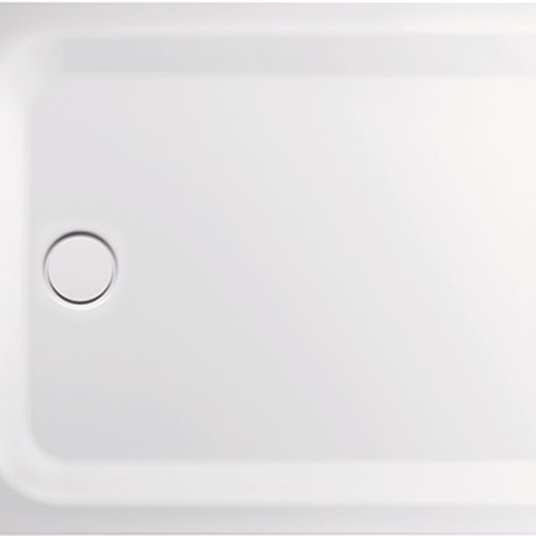 delphis Duschwanne Ablaufl. d= 90 Stahl/E. 1200x900x35mm we