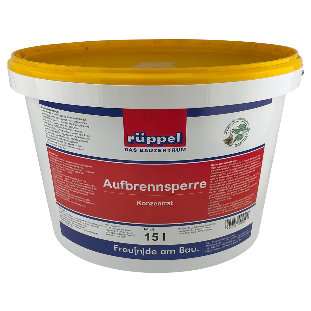 Rüppel Aufbrennsperre 15l Konzentrat