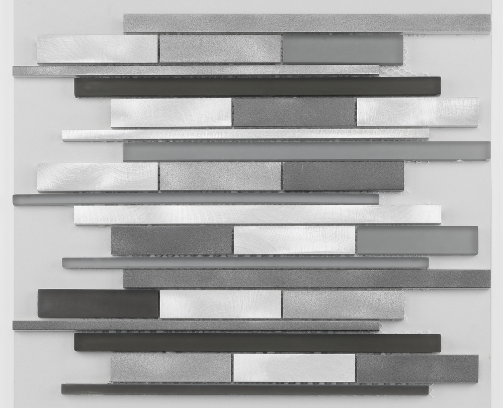 Bärwolf Fliese New York multiformat metal grey mix 31x29.8 cm