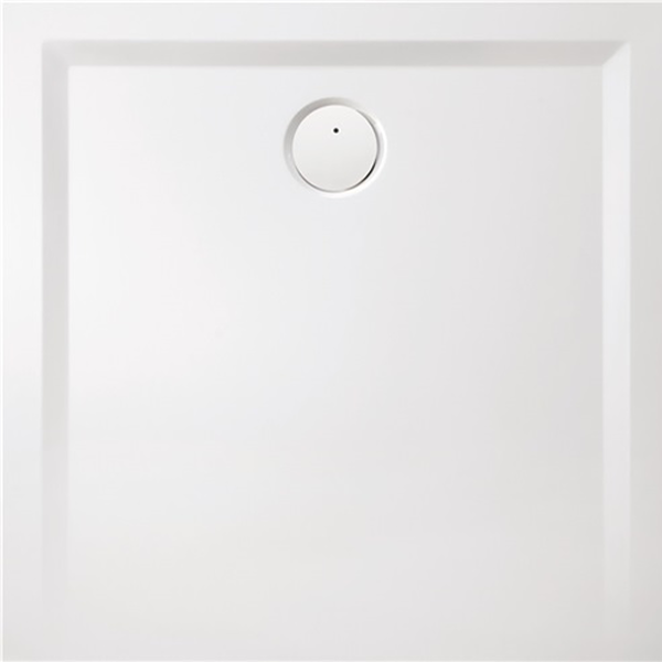 delphis unic Quadrat-Duschwanne Mineralg. o AR 800x800x30mm we