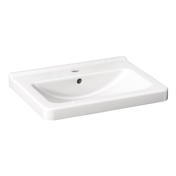 delphis unic Waschtisch 1 HL m ÃœL 550x420mm weiß delphisClean